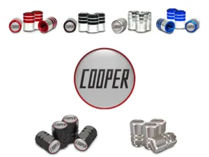 Mini Cooper Ventilkappen für PKWs Glänzendes Finish